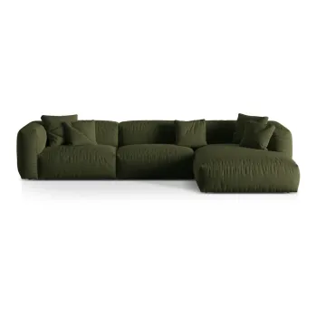 Coltar modular verde (cu colt pe partea stanga ) Martina - Micadoni Home imagine