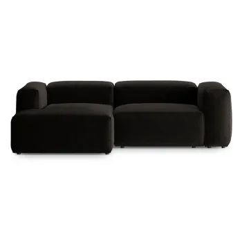 Coltar negru (cu colt pe partea dreapta/cu sezlong) Bergano - Cosmopolitan Design imagine