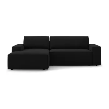 Coltar negru extensibil (cu colt pe partea dreapta) Jodie - Micadoni Home imagine