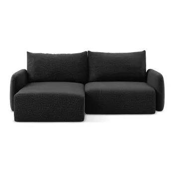 Coltar negru extensibil/cu spatiu de depozitare (cu colt pe partea dreapta) Kalena - Makamii imagine