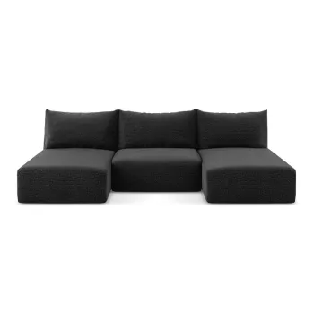 Coltar negru extensibil/cu spatiu de depozitare Kalena - Makamii imagine