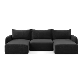 Coltar negru extensibil/cu spatiu de depozitare Kalena - Makamii imagine