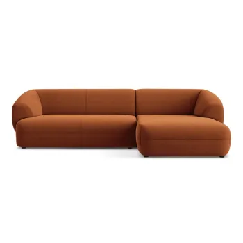 Coltar portocaliu cu tapiterie din catifea (cu colt pe partea stanga) Moana - Makamii imagine