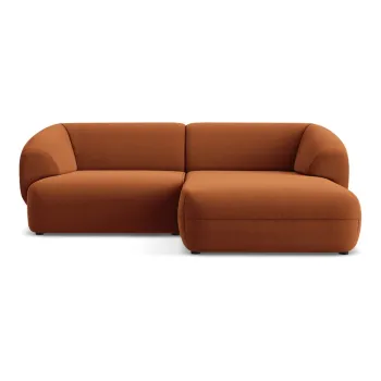 Coltar portocaliu cu tapiterie din catifea (cu colt pe partea stanga) Moana - Makamii imagine