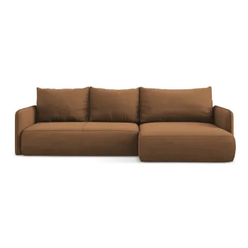 Coltar portocaliu extensibil/cu spatiu de depozitare (cu colt pe partea stanga) Nanea - Makamii imagine