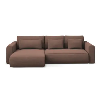 Coltar roz extensibil/cu spatiu de depozitare (cu colt pe partea dreapta/cu sezlong) Kapua - Makamii imagine