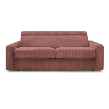 Coltar roz extensibil cu tapiterie din catifea reiata Monaco - Bobochic Paris imagine