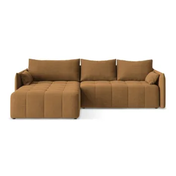 Coltar teracota extensibil/cu spatiu de depozitare (cu colt pe partea dreapta/cu sezlong) Moku - Makamii imagine