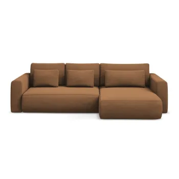 Coltar teracota extensibil/cu spatiu de depozitare (cu colt pe partea stanga/cu sezlong) Kapua - Makamii imagine