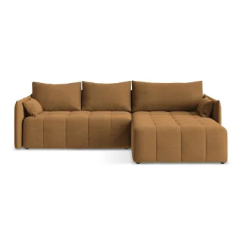 Coltar teracota extensibil/cu spatiu de depozitare (cu colt pe partea stanga/cu sezlong) Moku - Makamii imagine