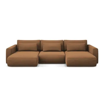 Coltar teracota extensibil/cu spatiu de depozitare (in forma de 