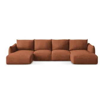 Coltar teracota extensibil cu tapiterie din chenille (in forma de 