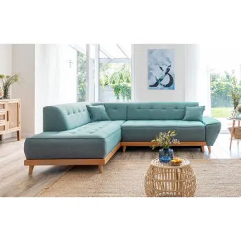 Coltar turcoaz extensibil (cu colt pe partea dreapta) Dazzling Daisy - Miuform imagine