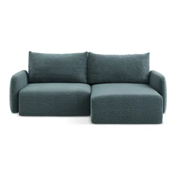 Coltar turcoaz extensibil/cu spatiu de depozitare (cu colt pe partea stanga) Kalena - Makamii imagine