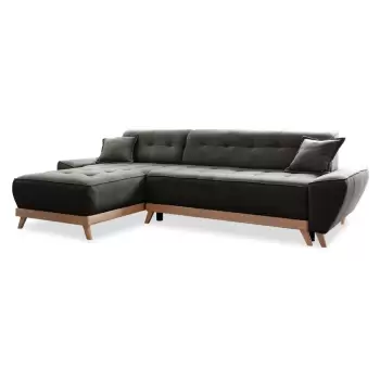 Coltar variabil extensibil Miuform Dazzling Daisy, gri inchis imagine