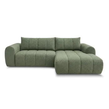 Coltar verde (cu colt pe partea stanga/cu sezlong) Nesty - Bobochic Paris imagine