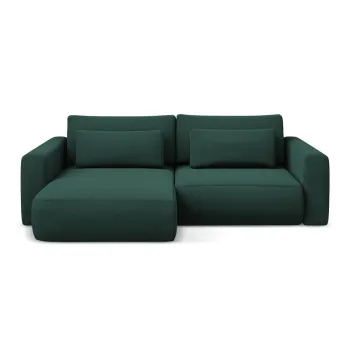 Coltar verde extensibil/cu spatiu de depozitare (cu colt pe partea dreapta/cu sezlong) Kapua - Makamii imagine