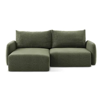 Coltar verde extensibil/cu spatiu de depozitare (cu colt pe partea dreapta) Kalena - Makamii imagine