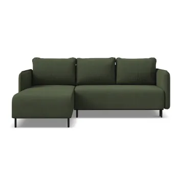 Coltar verde extensibil/cu spatiu de depozitare (cu colt pe partea dreapta) Luana - Makamii imagine