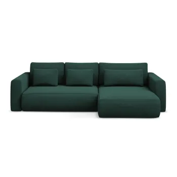 Coltar verde extensibil/cu spatiu de depozitare (cu colt pe partea stanga/cu sezlong) Kapua - Makamii imagine