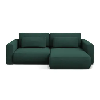 Coltar verde extensibil/cu spatiu de depozitare (cu colt pe partea stanga/cu sezlong) Kapua - Makamii imagine