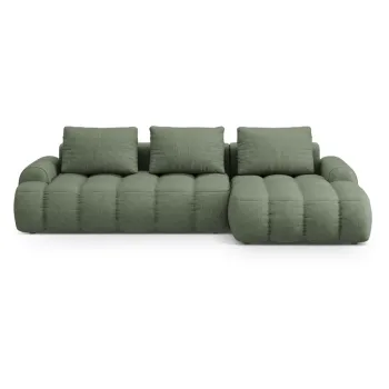 Coltar verde extensibil/cu spatiu de depozitare (cu colt pe partea stanga/cu sezlong) Linz - Cosmopolitan Design imagine