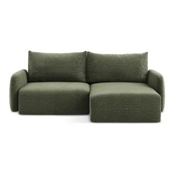 Coltar verde extensibil/cu spatiu de depozitare (cu colt pe partea stanga) Kalena - Makamii imagine