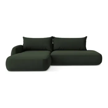 Coltar verde inchis extensibil (cu colt pe partea dreapta/cu sezlong) Hale - Makamii imagine