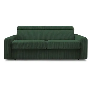 Coltar verde inchis extensibil cu tapiterie din catifea reiata Monaco - Bobochic Paris imagine