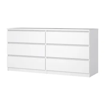 Comoda alba 154x76x50 cm Naia - Tvilum imagine