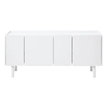 Comoda alba 160x70x45 cm Bera - Unique Furniture imagine