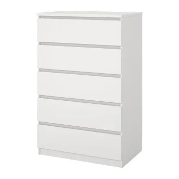 Comoda alba 77x121x50 cm Naia - Tvilum imagine