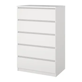 Comoda alba 77x121x50 cm Naia - Tvilum imagine