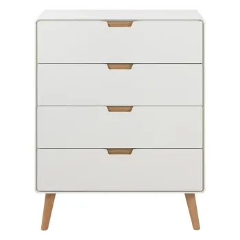 Comoda alba 80x100x40 cm Lowell - Actona imagine