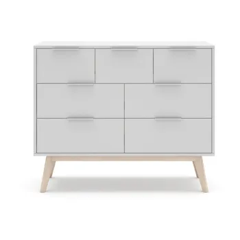 Comoda alba joasa 120x83 cm Campus - Marckeric imagine