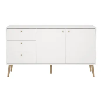 Comoda alba joasa 149x82 cm Bodo - Tvilum imagine