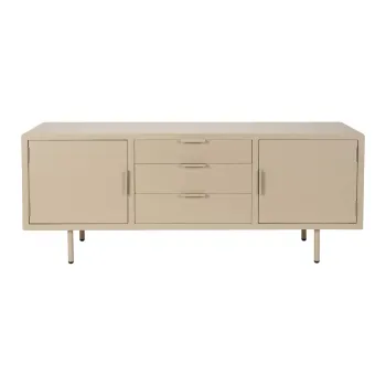 Comoda bej 140x55x40 cm Kos - White Label imagine