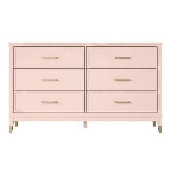 Comoda CosmoLiving by Cosmopolitan Westerleigh, 144 x 85 cm, roz imagine