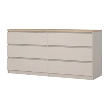 Comoda crem 154x76x50 cm Naia - Tvilum imagine