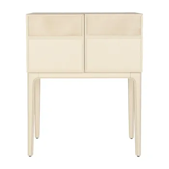 Comoda crem cu aspect de lemn de stejar 80x100x45 cm June - Zuiver imagine