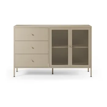 Comoda crem din metal 140x90x40 cm Fayna - Marckeric imagine