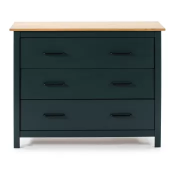 Comoda cu 3 sertare Marckeric Miranda, albastru inchis imagine