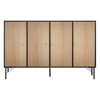 Comoda cu aspect de lemn de stejar Hammel Mistral Kubus, 136 x 89 cm imagine