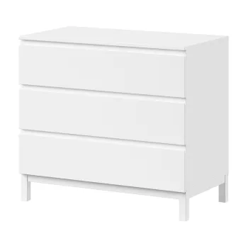 Comoda de copii alba 99x89x57 cm Eva - Vipack imagine