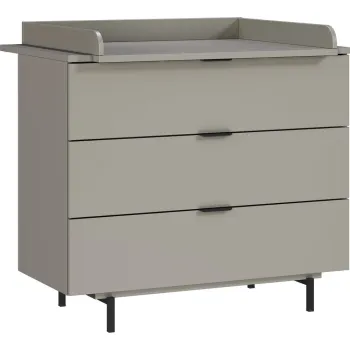 Comoda de copii gri cu masa de schimbat 105x102x54 cm Tomino - Germania imagine