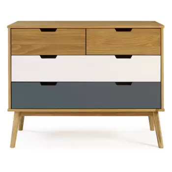 Comoda din lemn de pin Marckeric Cusco, 100 x 82 cm imagine