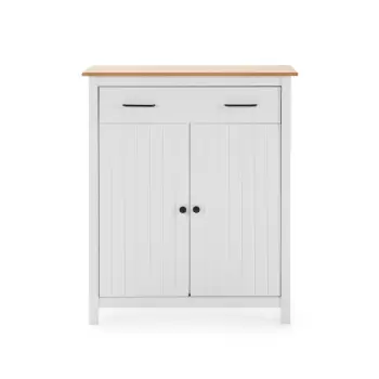 Comoda din lemn Marckeric Miranda, alb imagine