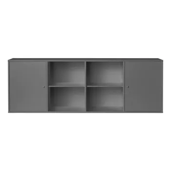 Comoda gri antracit joasa suspendata 176x61 cm Mistral - Hammel Furniture imagine