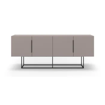 Comoda gri/bej joasa 200x80 cm Titan - Marckeric imagine