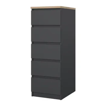 Comoda gri inchis 40x111x50 cm Naia - Tvilum imagine